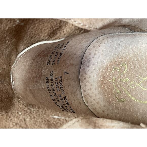 Anthropologie Liendo Seychelles Ankle Boots Suede Taupe Gray Snakeskin Size‎ 7 - Picture 8 of 10